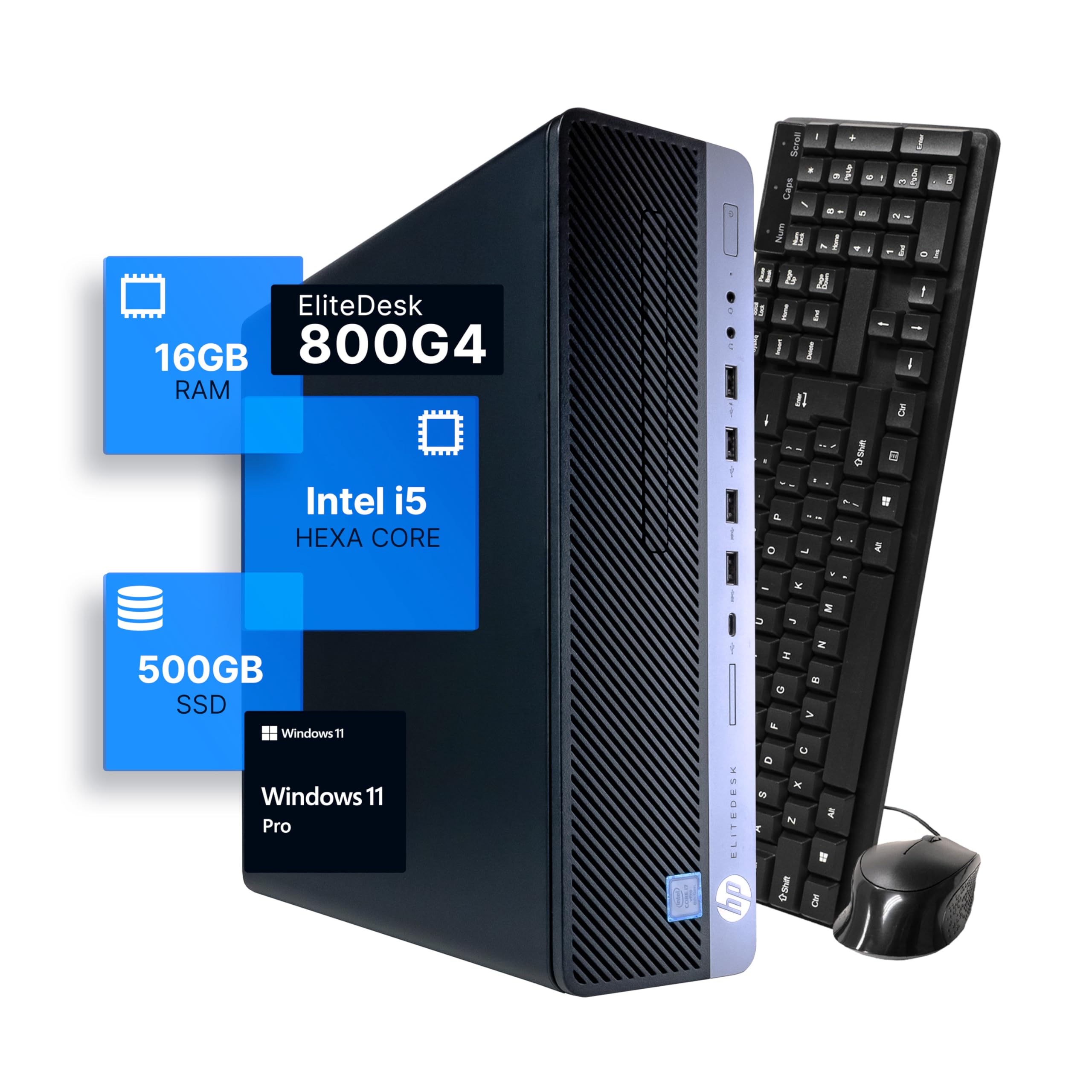 Amazon.com: HP EliteDesk 800G4 Desktop PC Intel i5-8500 16GB DDR4